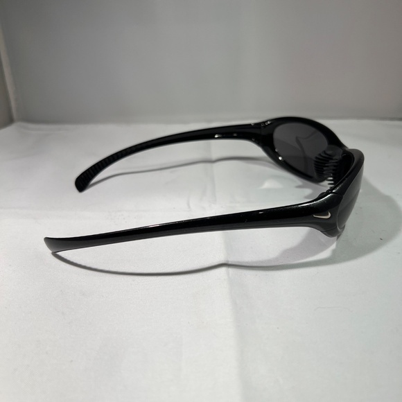 NIKE Black Wrap Sport Sunglasses EVO136 001 Silver Swoosh ITALY w/ extra lenses - Picture 5 of 12